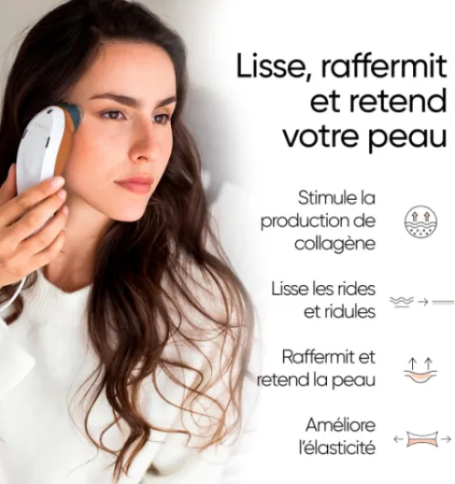 Sensilift Appareil Anti-Âge de Radiofréquence Visage – Raffermissement Cutané & Anti-Relâchement, Lifting Visage et Cou, Réduction des Rides, Soin Visage Professionnel à Domicile