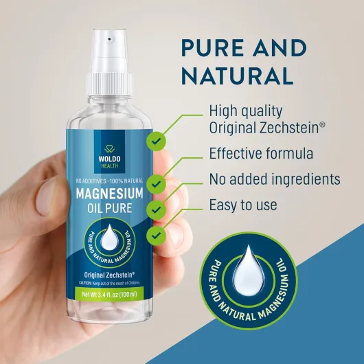 Huile de magnésium en spray Zechstein-Chlorid 100ml - pure, naturelle et à la plus haute concentration Magnésium 100 ml (Lot de 1)