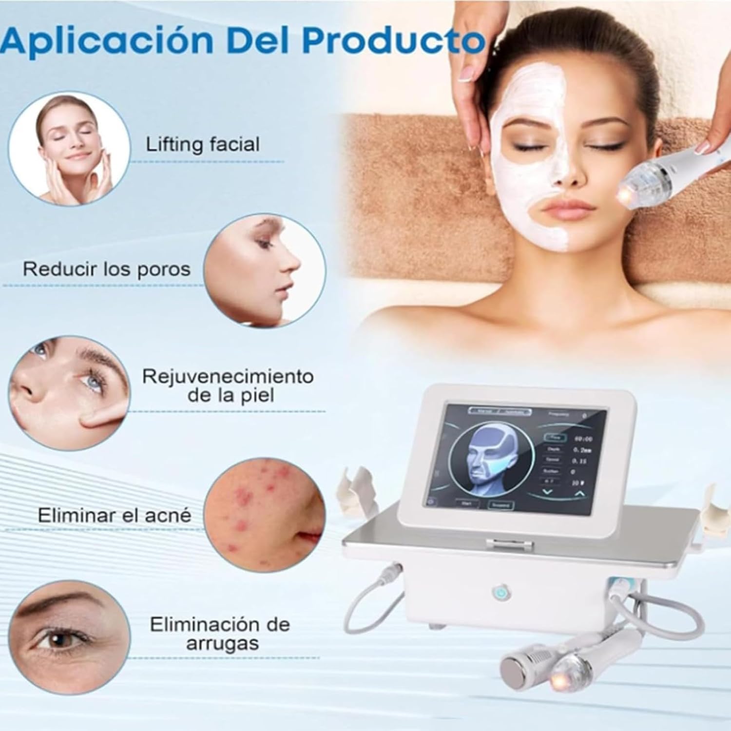 Morpheus 8 Machine Professionnelle Portable De Traitement De L'acné Par Micro-Aiguilles Gold RE À Radiofréquence, Raffermissante Et Anti-Âge