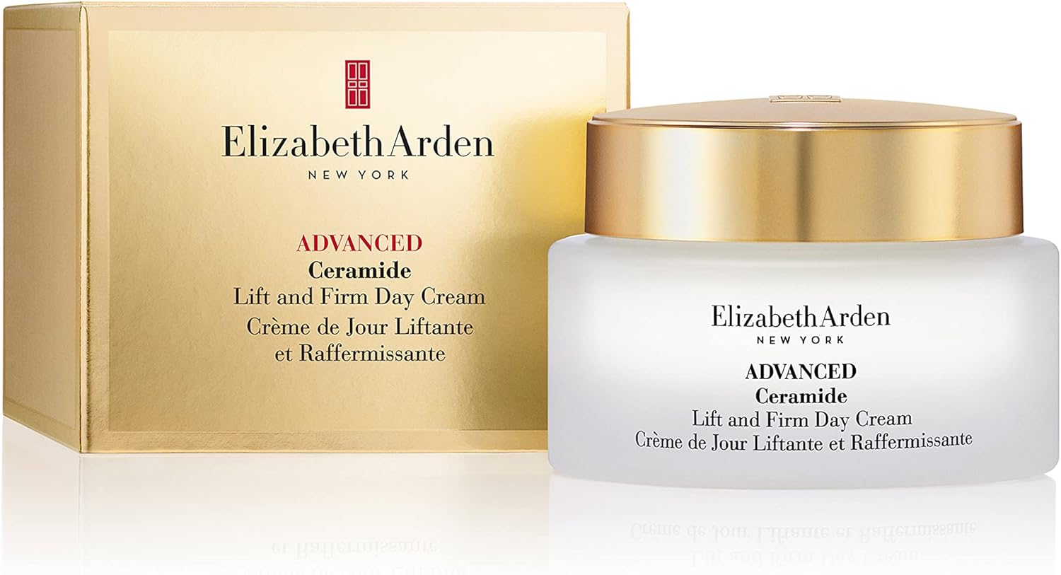 Elizabeth Arden - Advanced Ceramide - Crème de jour Visage Liftante et Raffermissante - Soin Skincare Anti-Rides et Anti-Âge - Soin pour le visage hydratant - 100 ml Crème de jour 50 g (Lot de 1)