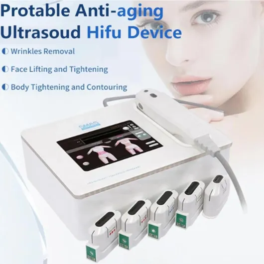 ZHPPED Appareil Hifu 3D Portable pour raffermir Les ridules et Les Rides du Front, Appareil Professionnel de Lifting du Visage et du Cou, Anti-âge, élimination des Rides et Soins de beauté 3Heads