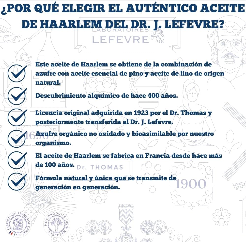 Véritable Huile de Haarlem, 60 capsules originales