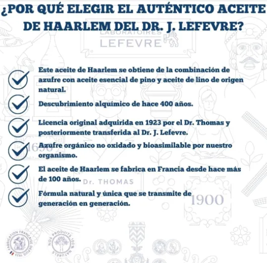 Véritable Huile de Haarlem, 60 capsules originales