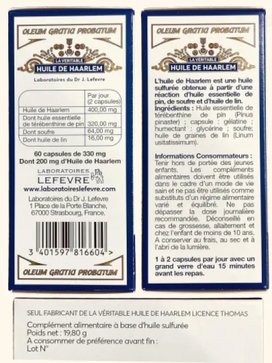 Véritable Huile de Haarlem, lot de 2 x 60 capsules originales (2)