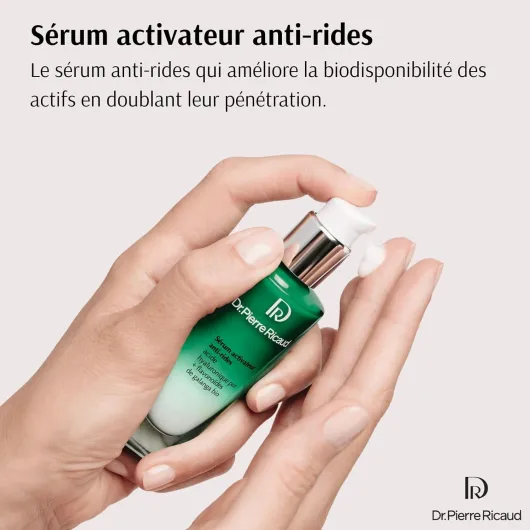 Sérum Activateur Anti-Rides - Serum pour le Visage à l'Acide Hyaluronique & Galanga Bio - Soin Anti Âge & Anti Rides pour Femme - 30ml