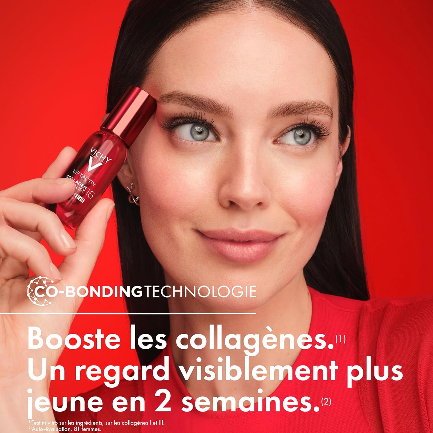 Vichy, LiftActiv, Sérum Yeux Anti-Âge, Soin Booster de Collagènes, Anti-Cernes - Rides - Poches, Illumine et Uniformise le Contour des Yeux, Peaux Sensibles et Matures, Collagen Specialist 16, 15 ml