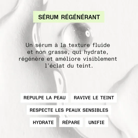 Sérum Régénérant AloeParis 30ml – Sérum régénérant à l’Aloe Vera Bio et Eau Florale de Bleuet Bio – Nourrit, illumine et répare – Fabriqué en France