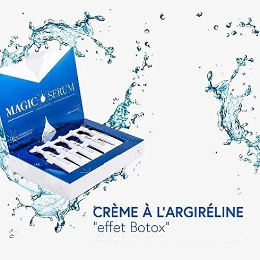Magic Serum Contour des Yeux - Sérum Tenseur à Effet Lissant Visuel - Soin Cosmétique Anti-Poches Regard Reposé - Texture Gel Légère et Non Grasse - Formules Contrôlées
