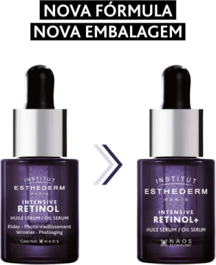 Institut Esthederm - Sérum Intensive Retinol - Soin Visage Lissant Hautement Concentré - Anti-Rides Puissant - Pour Ridules et Rides Profondes, Cicatrices Récentes - Flacon Pipette 15ml