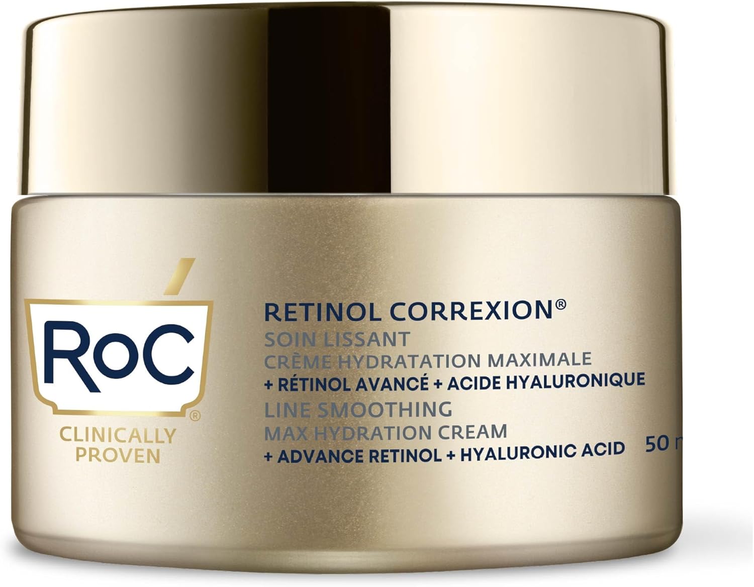 Rétinol Correxion Soin Lissant Hydratation Maximale – Crème Anti-Rides Intensif – Anti-Âge Acide Hyaluronique – 50 ml Maximale Hydratation