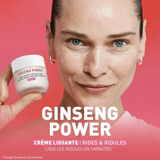 Ginseng Power - Crème Visage Lissante Anti-Âge - Lutte contre les Rides et les Ridules - Soin du Visage - Cosmétique Coréen - 15ml 15 ml Travel Size