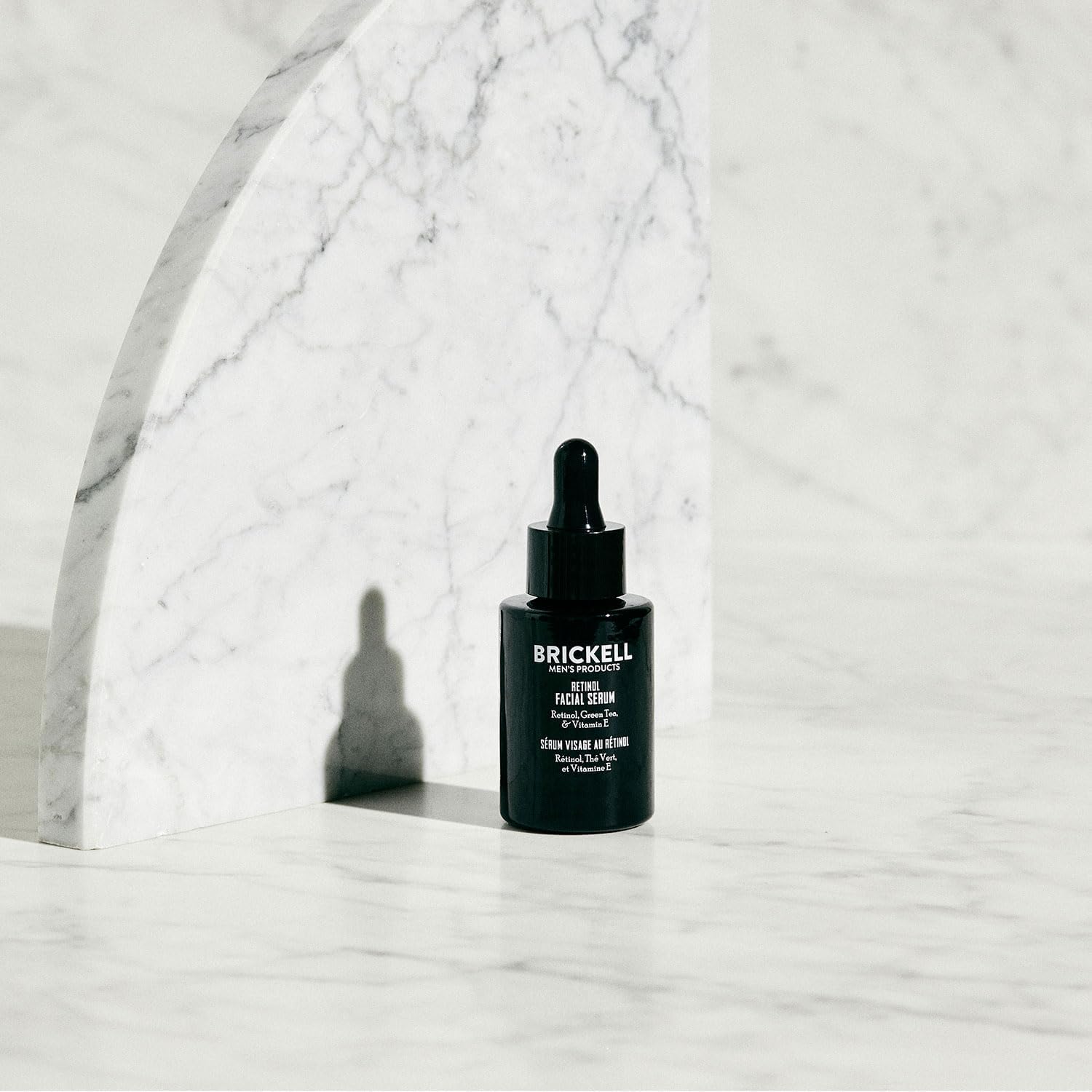 Brickell Men's Retinol Skin Care Serum Treatment For Firming Face Lines & Eye Wrinkles, Deep Hydrating Facial Skincare Serum For Anti-Aging, Fragrance Free, 30ml