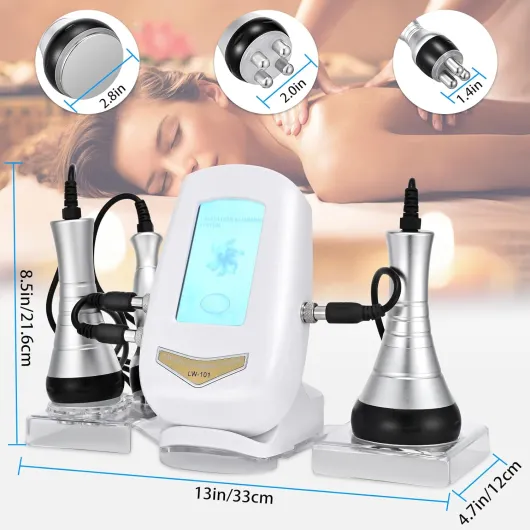 40K Corps Amincissant La Machine 3 en 1 Machine à cavitation par radiofréquence Machine Amincissante à ultrasons pour Le Visage,l'abdomen,Les Fesses et Les Cuisses,Les Soins de la Peau