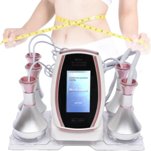 Machine à cavitation à ultrasons 80 K, appareil de beauté 5 en 1 pour le visage et le corps, raffermissement et modelage de la peau, machine de beauté pour le visage