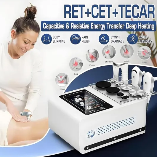 Appareil De Beauté Multifonction 448khz Radiofréquence, Thérapie par Diathermie, Lift Visage Et Corps, Anti-âge, Anti-Rides, Raffermissement Peau, 8 Sondes,pour Soins Esthétiques