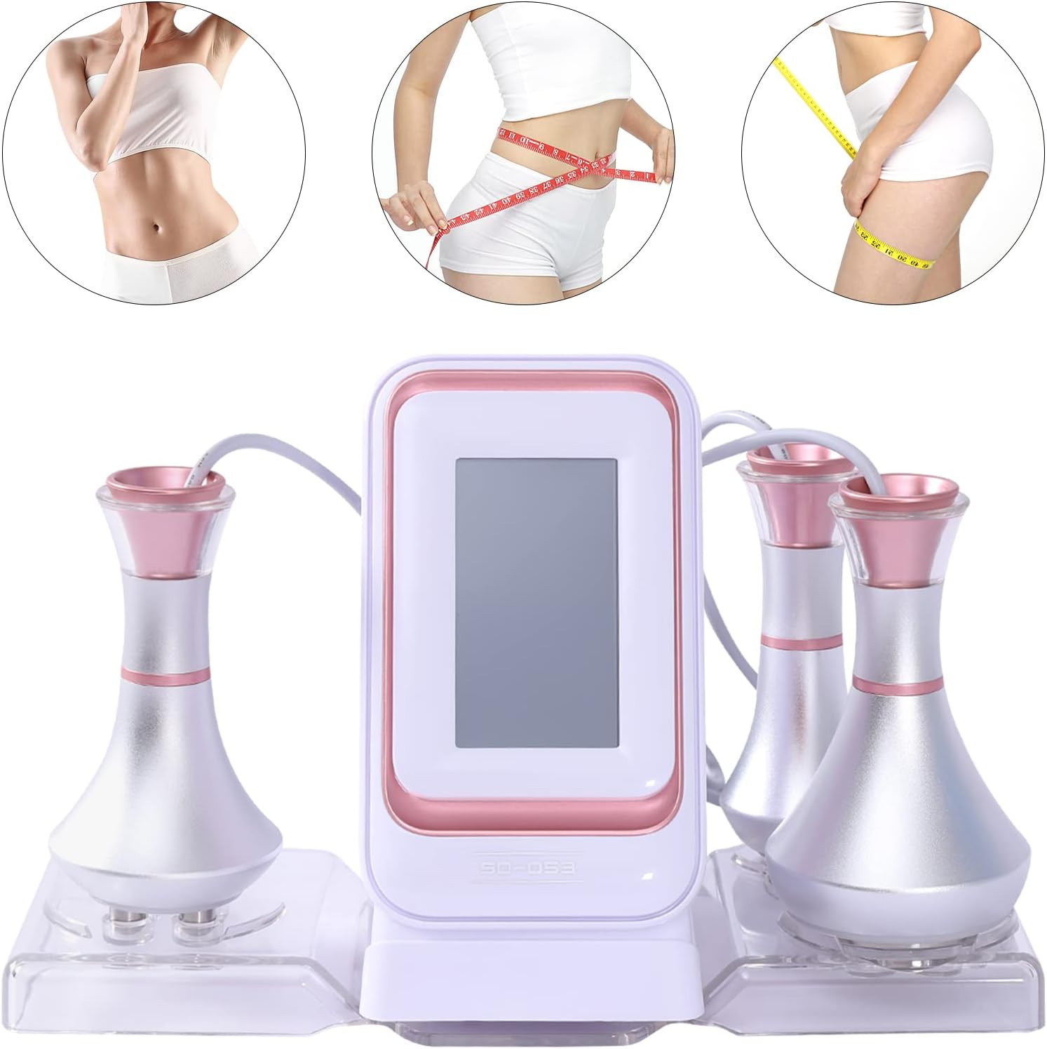 Machine de perte de poids 3 en 1, machine à cavitation à ultrasons multipolaire 80 K, appareil de cavitation radio, appareil de beauté, anti-âge pour le corps et le visage