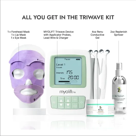 MyoLift TriWave Appareil à micro-courant pour lifting et tonification du visage