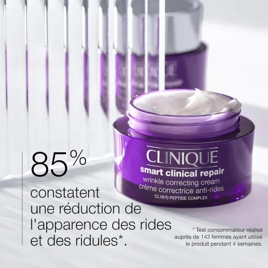 Clinique Smart Clinical Repair Crème Visage Correctrice Anti-Rides à l'Acide Hyaluronique + Peptides - Anti-Âge, Hydratante 50 ml (Lot de 1)