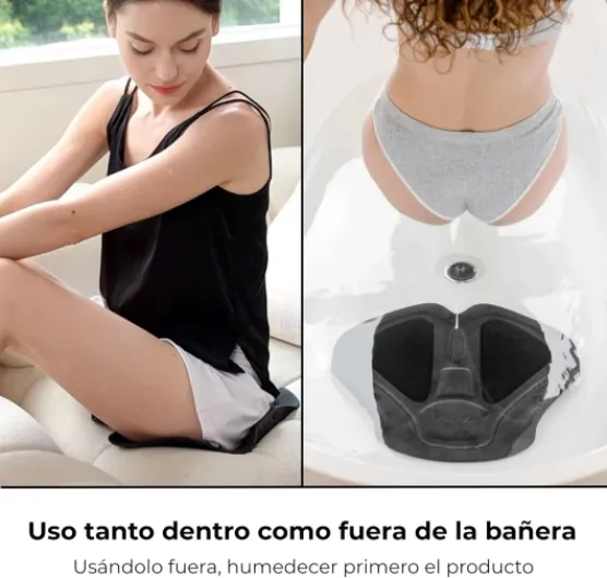 Aqua Lift Rehausseur de Fessiers avec EMS - Appareil Raffermissant Cuisses et Fessiers avec Technologie EMS 6 cm de Profondeur - Stimulateur Musculaire pour un Usage Dans et Hors de la Baignoire