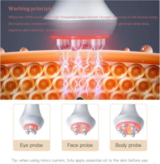 4 en 1 Machine de Lipocavitation, 40K Appareil Radiofréquence Visage, Anti-Cellulite Appareil Minceur, Machine De Sculpture Corporelle Pour Massage Amincissants et Raffermissants