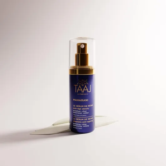 TAAJ - Le Sérum de Reine - MAHARANI - Actifs Anti-Âge puissants - Peau Régénérée en Profondeur - Repulpe instantanément - Traits Liftés & Teint Unifié - Acide Hyaluronique Collagène & Élastine - 30 ml