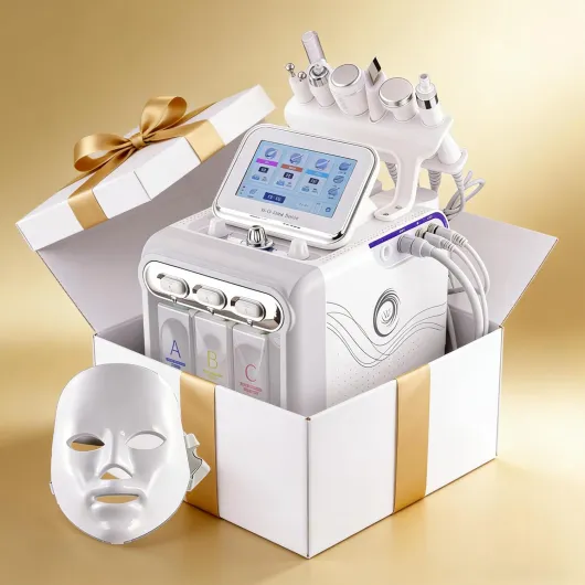 Appareil de nettoyage du visage 7 en 1 à l'hydrogène et à l'oxygène, appareil de nettoyage en profondeur multifonctionnel, pour une utilisation à domicile ou en institut de beauté