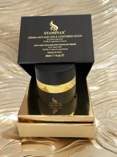 Crème Anti-Âge Visage et Contour des Yeux à base de Cellules Souches (Fabriquée en Italie) (30 ml) 30 ml (Lot de 1)
