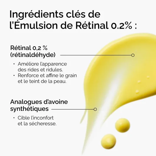 The Ordinary Émulsion de Rétinal 0,2%, Sérum au rétinoïde très puissant, pour une protection avancée contre le vieillissement, 15 ml