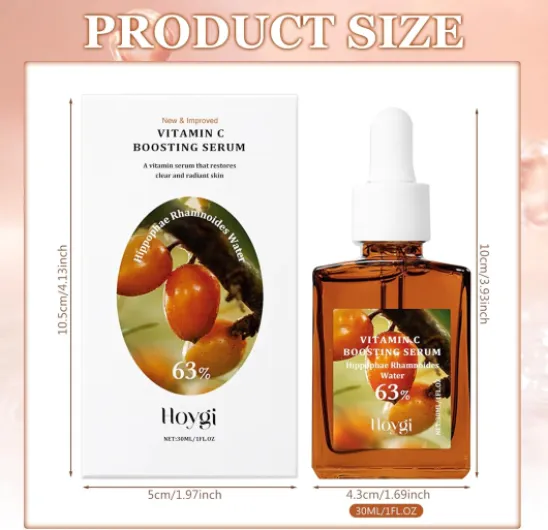 Vitamine C Serum Visage, Sérum de Vitamine C Anti Age, Acide Hyaluronique Serum Visage, Anti Rides, Répare la Barrière Cutanée et Apaisant et Hydratant