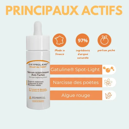 Sérum Anti-Taches - Soin Correcteur Visage Éclat du Teint - Sérum Anti-Taches Brunes, Taches Pigmentaires et Teint Irrégulier - Soin Visage Femme - Laboratoires Bio-Recherche