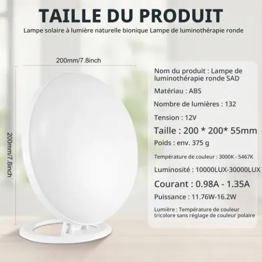 Test HOSPAOP Lampe de Luminothérapie 10000 Lux : une lampe simple qui fait le job pour l’hiver