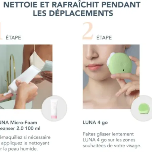 Test FOREO LUNA 4 go + Micro-Foam Cleanser 2.0 : petite brosse, gros nettoyage (mais pas parfaite)