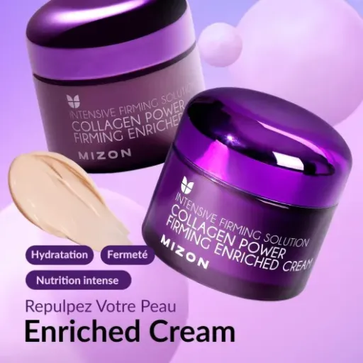 Test MIZON Collagen Power Firming Enriched Cream : une crème riche qui hydrate bien mais pas magique sur les rides