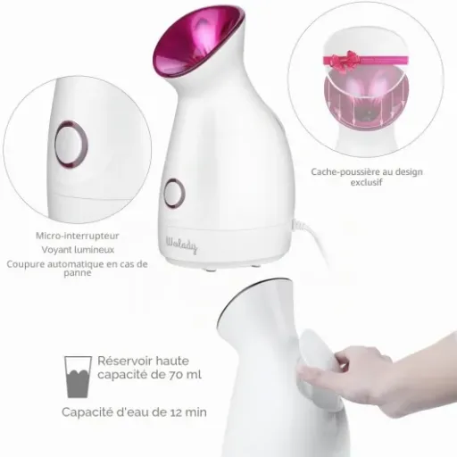 Test Wolady Sauna Facial Nano Ionique : petit appareil simple qui fait le job pour ouvrir les pores